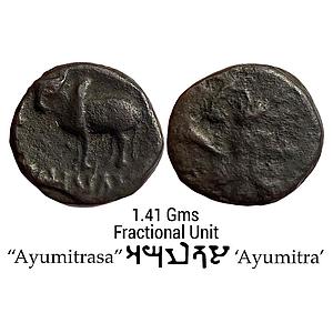 Ancient Ayodhya Ayumitra Copper Fractional Unit