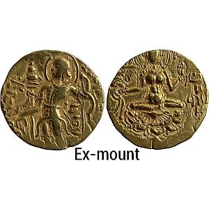 Ancient Guptas Chandragupta II Archer type Ex-mount Gold Dinar