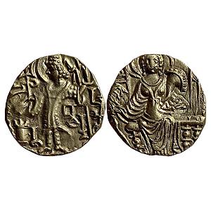 Ancient Late Kushana Basaranatha Gold Dinar