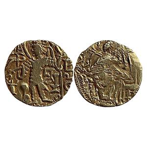 Ancient Later Kushanas Kipanada Gold Dinar