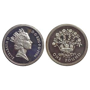 United Kingdom, Elizabeth II, Silver Proof 1 Pound Piedfort