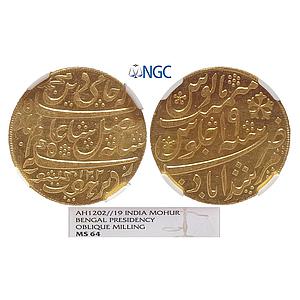 EIC Bengal Presidency INO Shah Alam II Murshidabad Gold Mohur