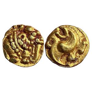 Hindu Medieval Western Gangas Gold Fanam