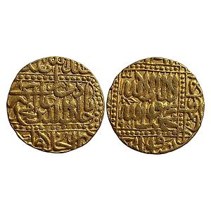 Mughal Akbar Dar-ul-Khilafat Ahmadabad Mint Gold Mohur