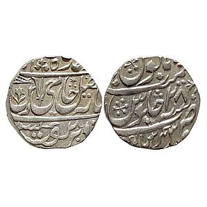 IK Maratha Confederacy INO Shah Alam II Ravishnagar Sagar Mint Silver Rupee