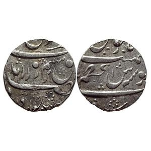 IPS Savanur Abdul Rauf Diler Khan INO Farrukhsiyar Azamnagar Mint Silver Rupee