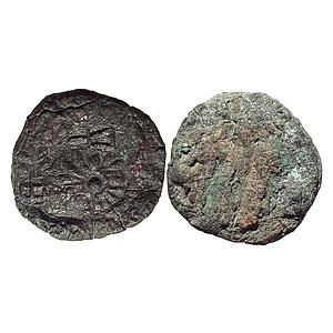 Ancient Post Mauryan Kampila/Kampilya Dakshina Panchala Region Cast Copper Unit