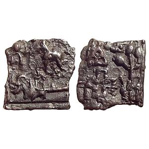 Ancient North India Generally Attributed to Sunga Dynasty Cast Copper Unit