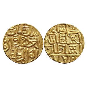 Bahamani Sultan Muhammad Shah I Ahsanabad Mint Gold Tanka