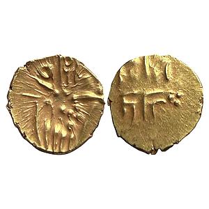 IK Maratha Confideracy Tanjore Fanams Nayaks of Tanjore Raja Ram type Gold Fanam