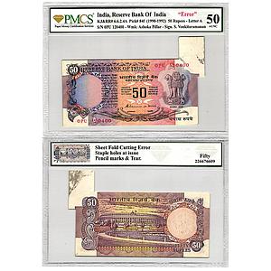 India Reserve Bank of India signed by S. Venkitaramanan inset 'A', Serial No. OPU 120400 f