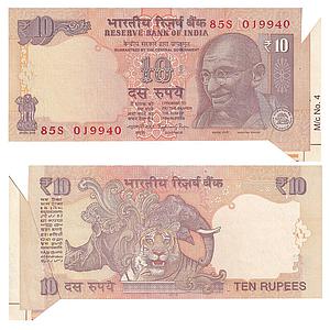 India Reserve Bank of India signed by Raghuram G. Rajan inset N Serial No. 85S 019940 Erro