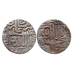 Mughal Akbar Dar-ul-Khilafat Agra Mint Silver Rupee