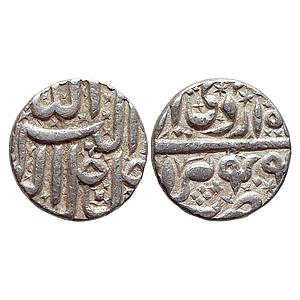Mughal Akbar Berar Mint Ilahi Month Ardibihisht Taurus Silver Rupee