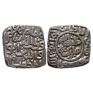 Delhi Sultan Qutb al-Din Mubarak Shah NM Billon 12 Gani