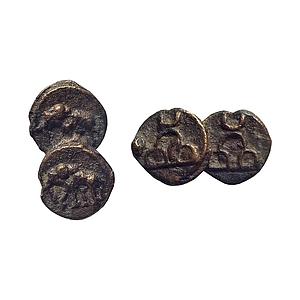 Ancient, Mauryan Period, Kaushambi Region, Cast Copper