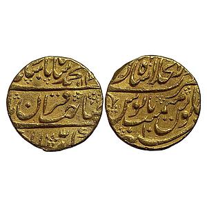 Mughal Muhammad Shah Dar-ul-khilafa Shahjahanabad Mint Gold Mohur