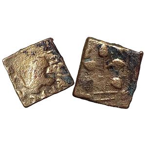 Ancient Newase-Paithan Satavahanas Copper Unit