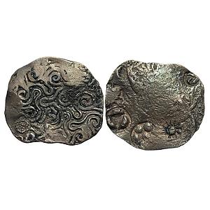 Ancient Punch Marked Coinage Whorl type coin of the Northern Upper Ganga Region Normally A