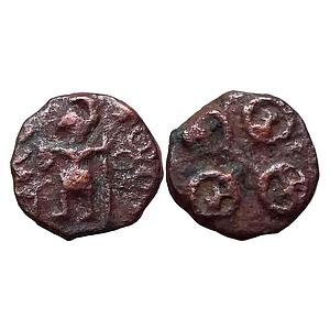 Ancient Ujjain Region Vaishnavite deity Copper Fractional Unit