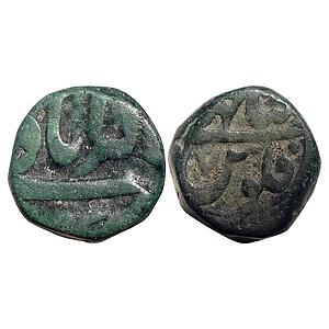 Mughal Shah Jahan Akbarabad Mint Copper Dam