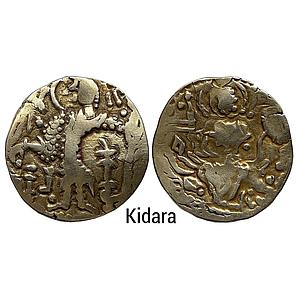 Ancient Post Kidarites Kidara Gold electrum Dinara