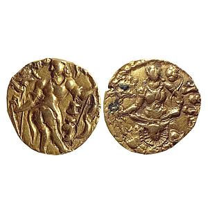 Ancient, Guptas, Chandragupta II, Gold Dinar, ‘Archer’ type