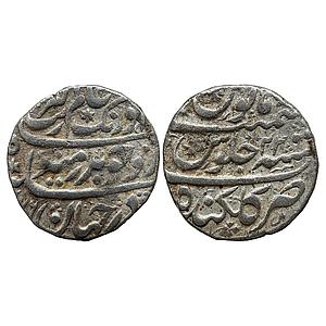 Mughal Aurangzeb Gulkanda Mint Silver Rupee