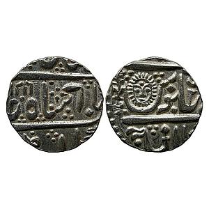 IPS Indore State Jaswant Rao INO Shah Alam II Malharnagar Mint Silver Rupee