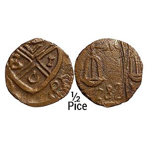 EIC Bombay Presidency Copper 1/2 Pice