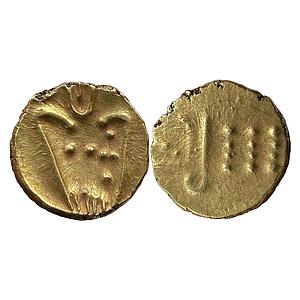 Hindu Medieval South India Kali Fanam Gold Fanam