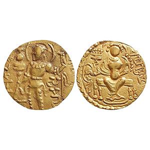 Ancient, Guptas, Samudragupta, ‘Sceptre’ type, Gold Dinar