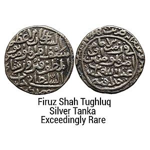 Delhi Sultan Firuz Shah Tughluq with the name of the caliph Abu Abd Allah al-mutawakkil I 