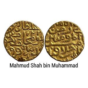 Delhi Sultan Mahmud Shah bin Muhammad NM Gold Tanka