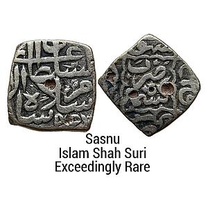 Kashmir Sultan Haidar Dughlat INO Islam Shah Suri of Delhi Sultan Kashmir Mint Silver Squa