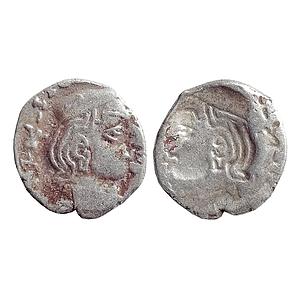 Ancient Western Kshatrapas Bhartrdaman Son Of Rudrasena II Error Brockage Complete Lakhi I