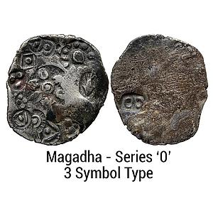 Ancient Magadha Mahajanapada Punch Marked Coinage Lower Middle Ganga Valley Series 0 Type 