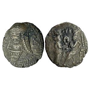 Ancient World Parthian Empire Vologases VI Billon Tetradrachm
