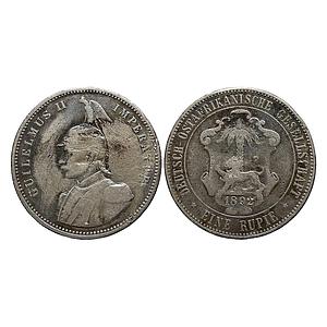German East Africa Wilhelm II 1892 AD Silver Rupie Rupee