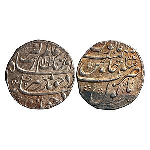 Mughal Aurangzeb Narnol Mint Silver Rupee