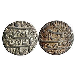 Mughal Shah Jahan Surat Mint Silver Rupee
