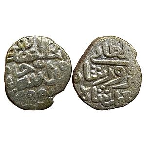 Delhi Sultan Muhammad bin Firuz with the name of the caliph Abu Abd Allah Billon 80 Rati