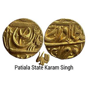 IPS Patiala State Karam Singh INO Ahmed Shah Durrani Gold Mohur
