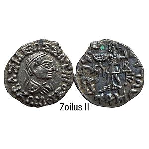 Ancient Indo-Greeks Zoilus II Silver Drachm Indian Standard