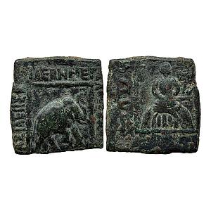 Ancient Indo-Scythians Maues Bronze Unit