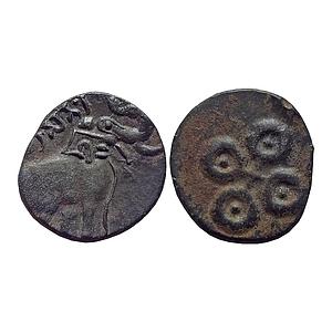 Satavahanas, Siri Yajna Satakarni, Vidarbha Region, ‘Tarhala type’, Potin Unit