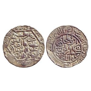Bengal Sultan, Sikander bin Ilyas, Hadrat Firuzabad Mint, Silver Tanka