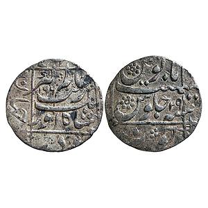 Mughal Aurangzeb Junagarh Mint Silver Rupee