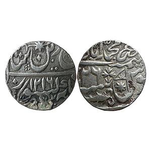 IPS Awadh State Sadat Ali Khan II INO Shah Alam II Muhammadabad Banaras Mint Silver Rupee