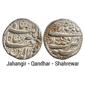 Mughal Jahangir Qandhar Mint Ilahi Month Shahrewar Virgo Silver Rupee